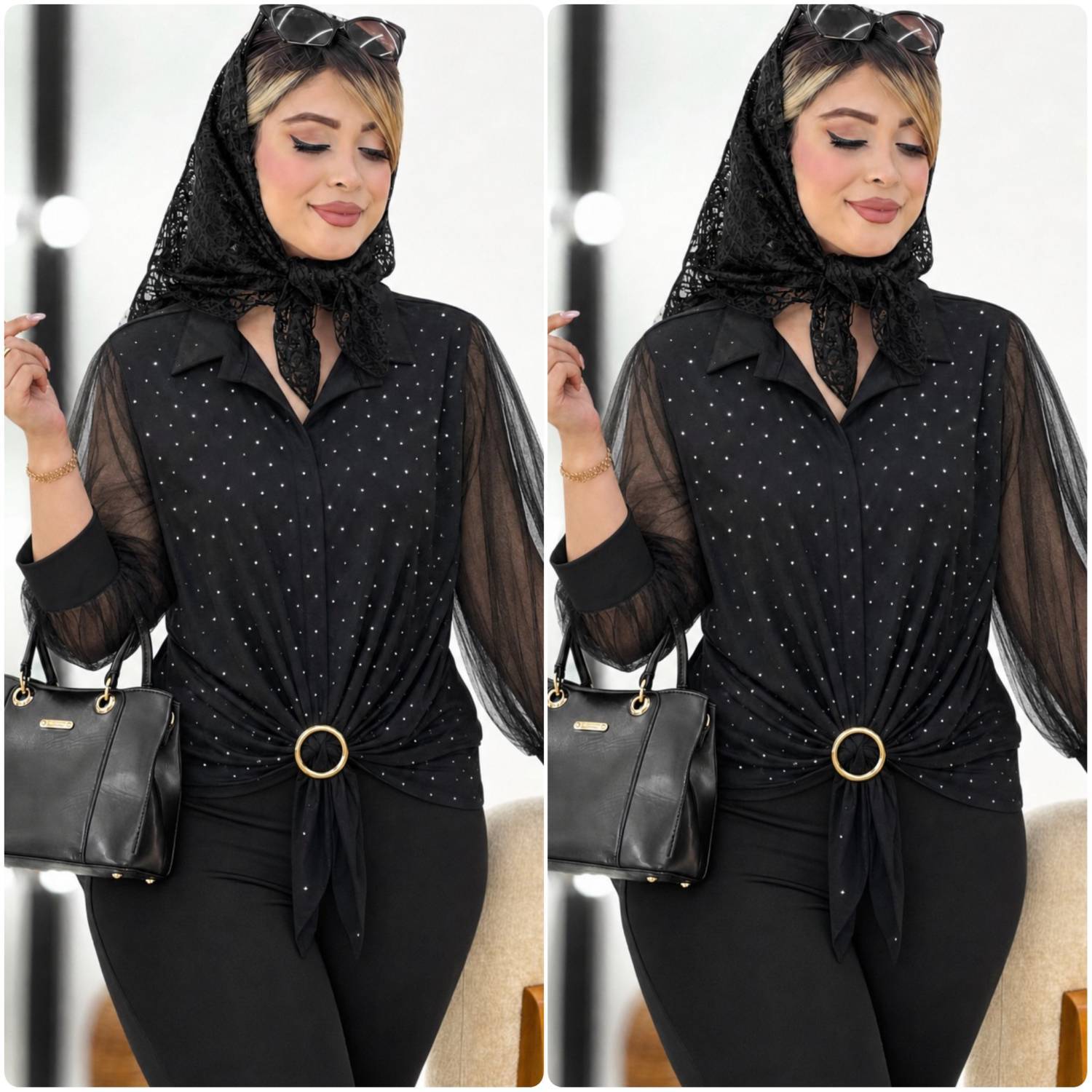 شومیز مجلسی زنانه ، شومیز گره ای ، شومیز محرمی