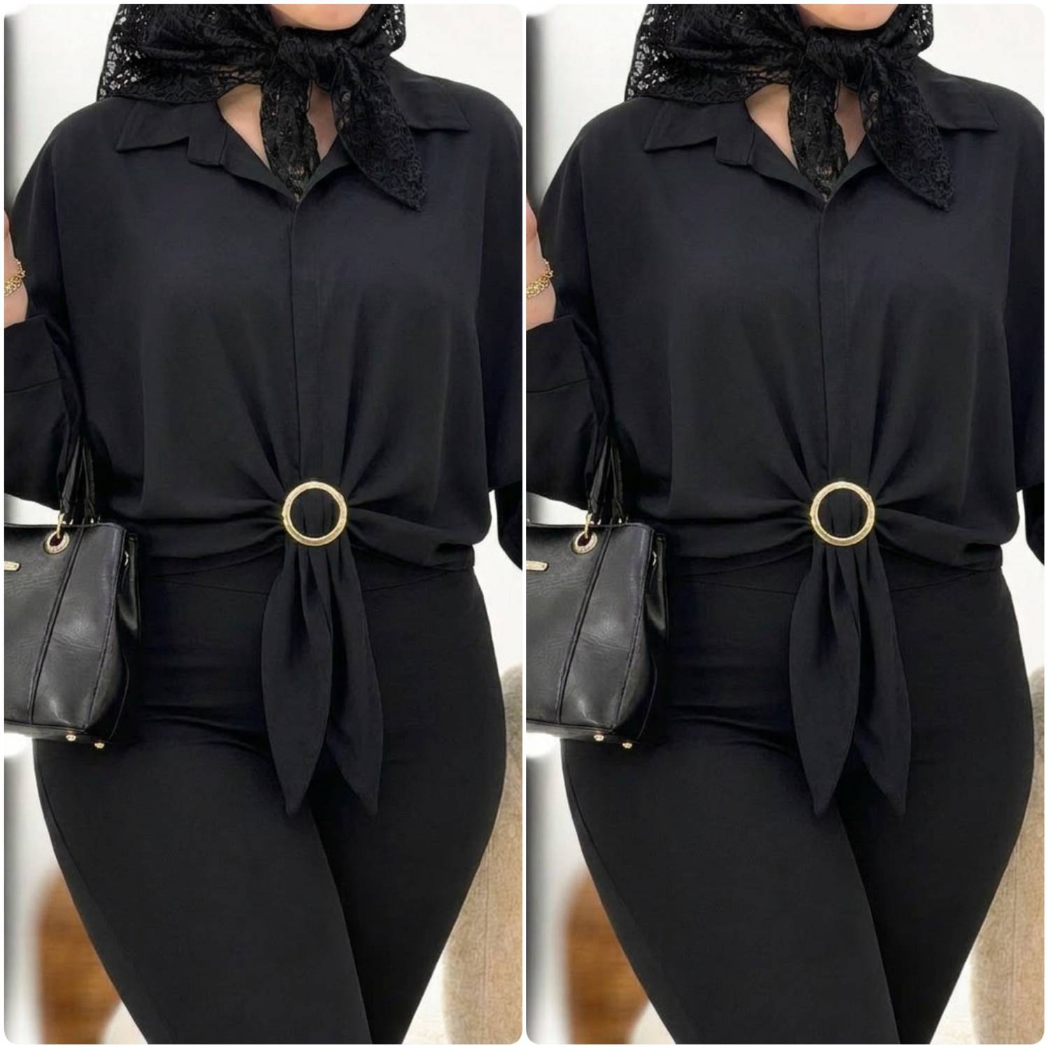 شومیز مجلسی زنانه ، شومیز گره ای زنانه ، شومیز زنانه جنس الیزه درجه یک