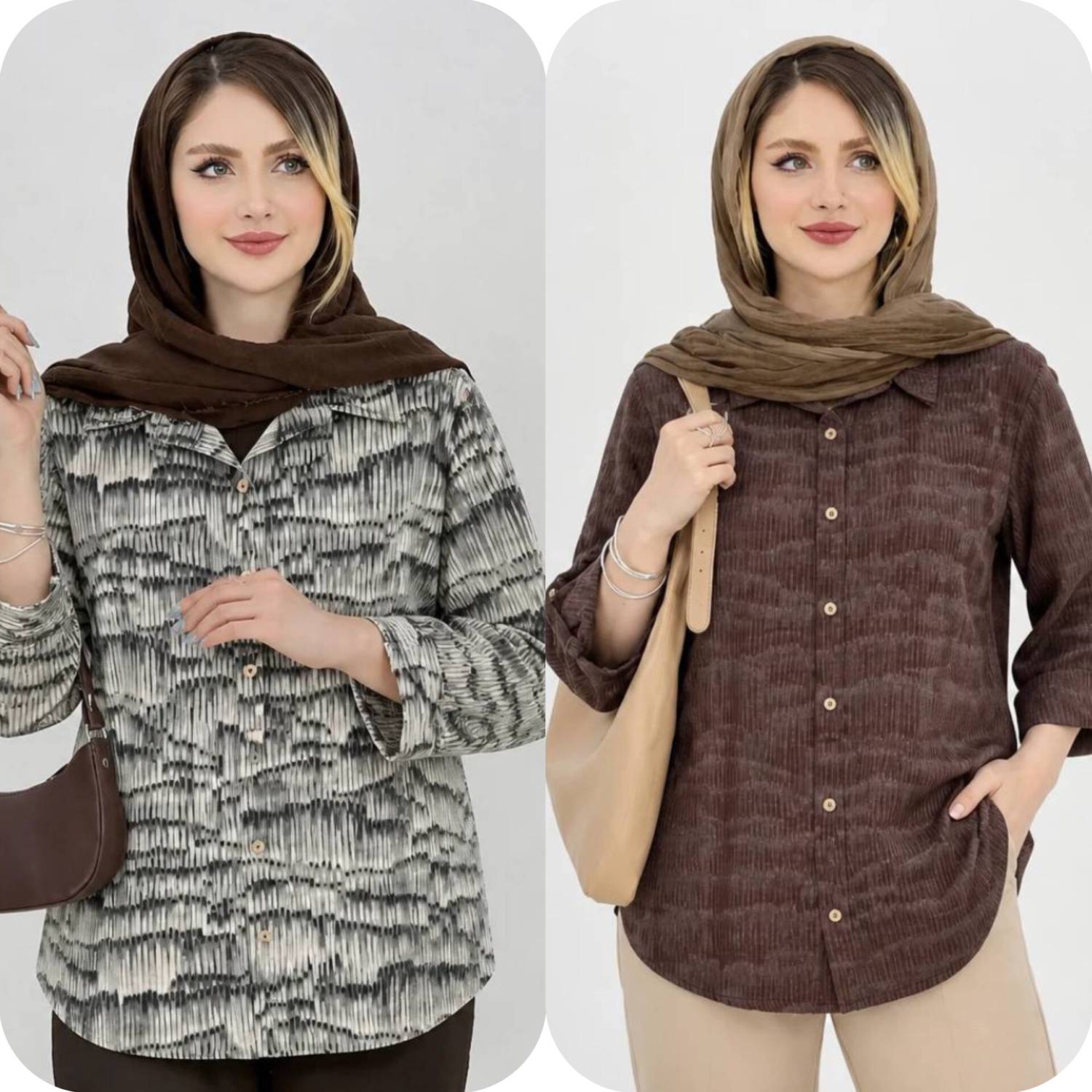 شومیز مانتویی زنانه ، تونیک زنانه تابستانه