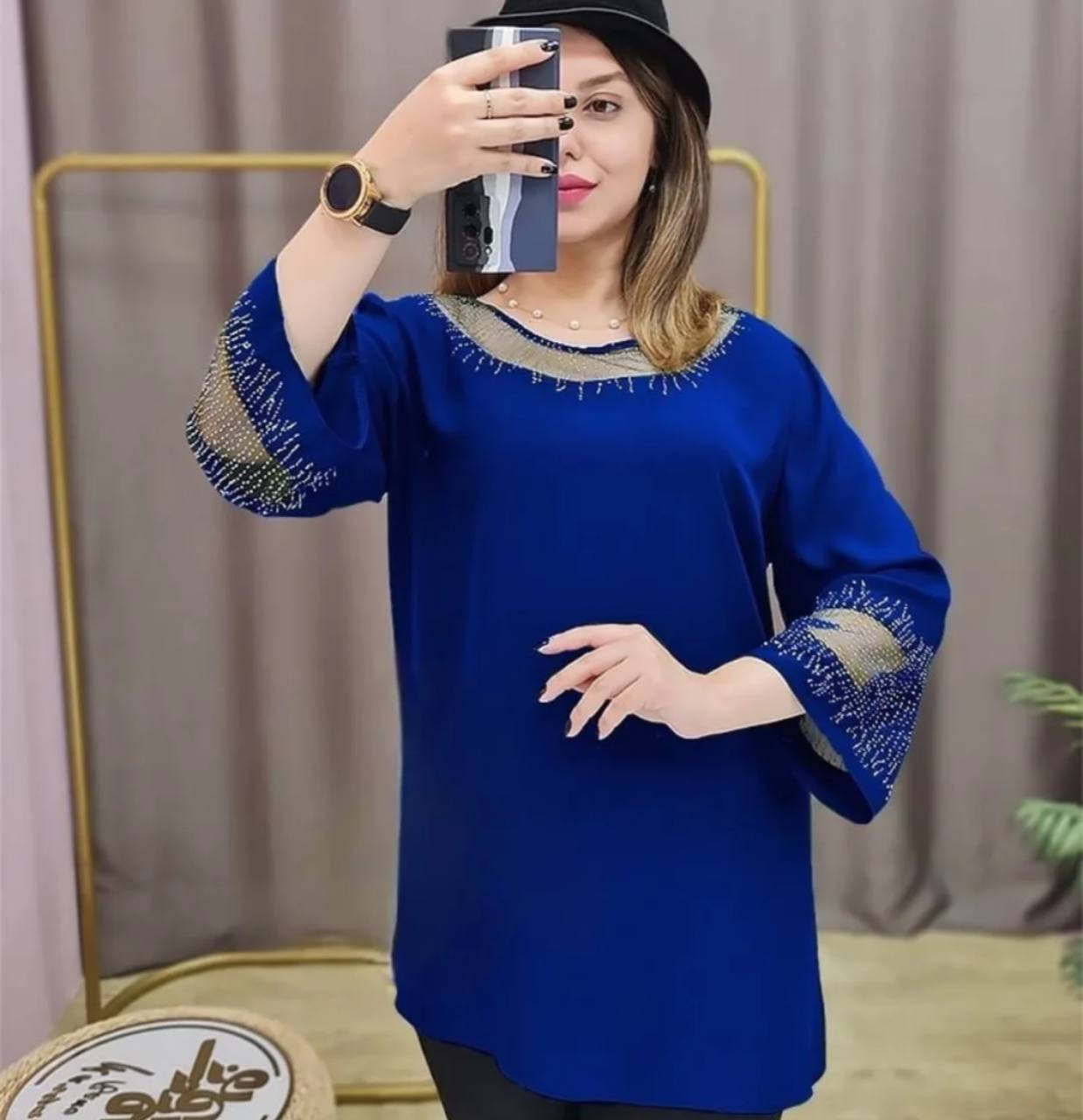 پیراهن مجلسی زنانه ، بلوز مجلسی نگینی زنانه