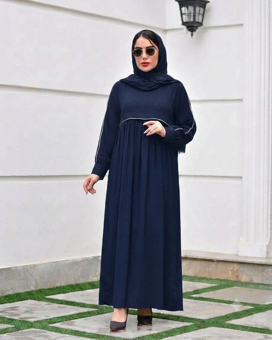 مانتو عبایی جیب دار ، مانتو زنانه ، مانتو بلند زنانه ، عبایی زنانه ، عبایی دخترانه