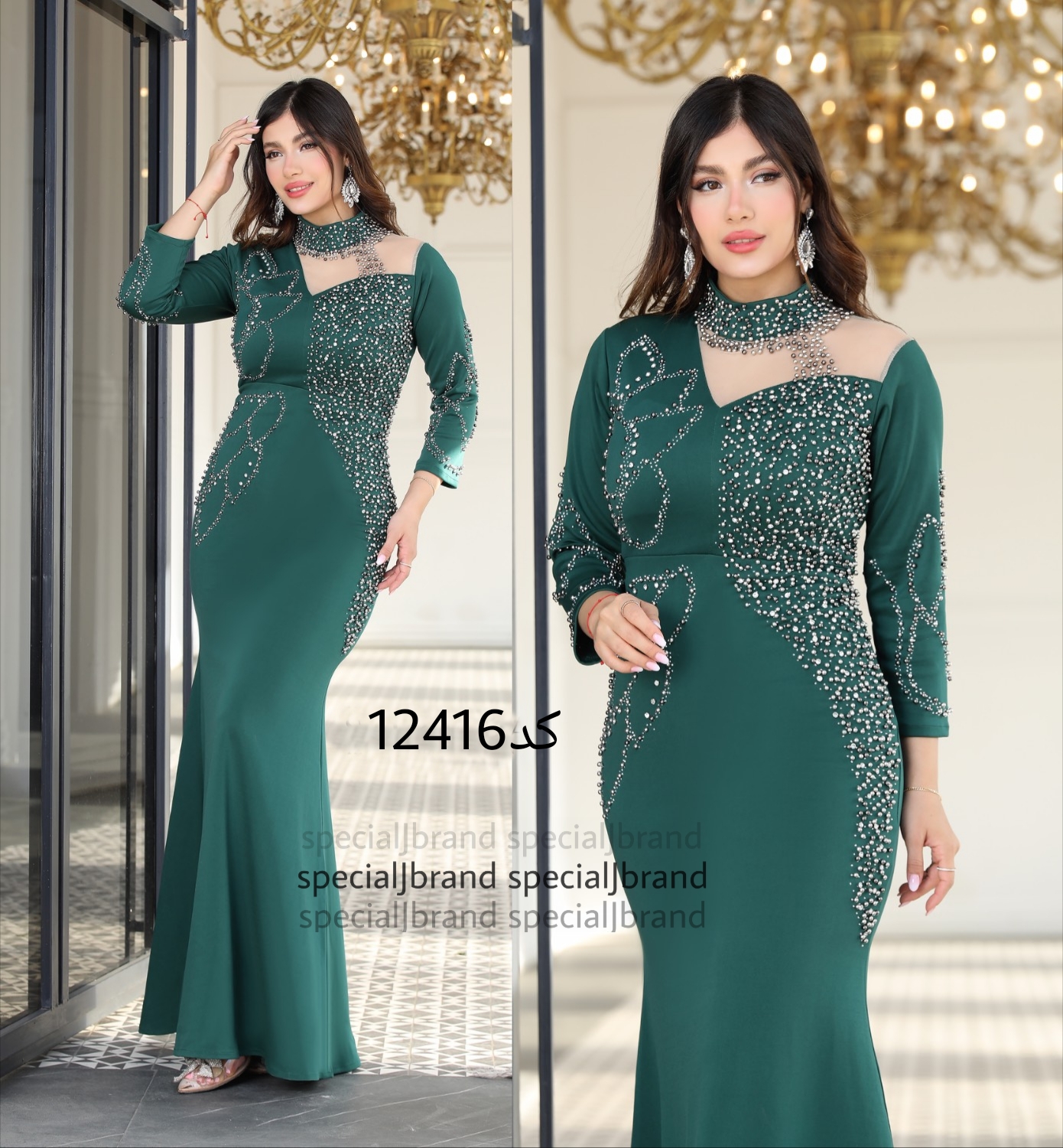 لباس مجلسی زنانه و دخترانه ، ماکسی بلند و محجبه ، ماکسی مجلسی سنگ دوزی و نگینی
