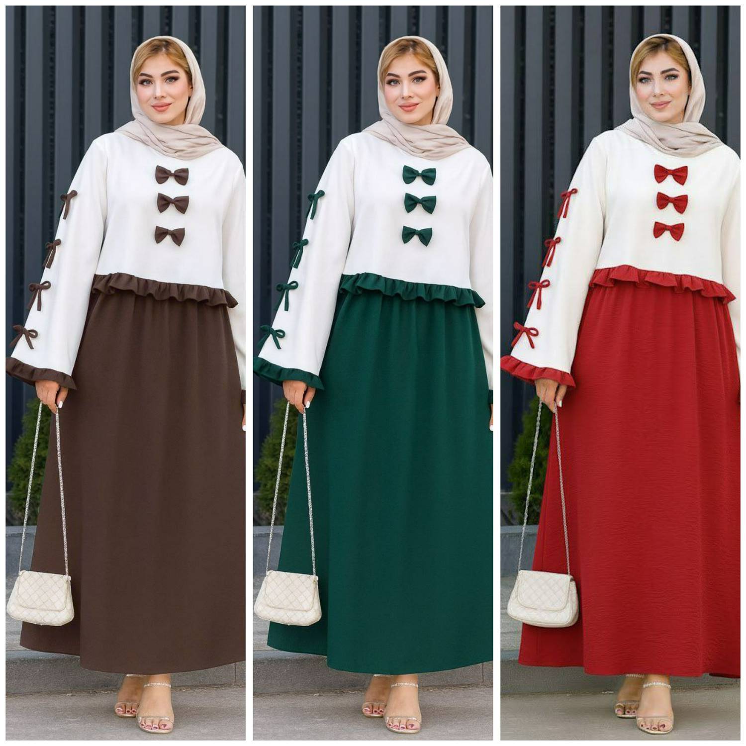 ست دو تیکه کت و سارافون عروسکی و مجلسی زنانه