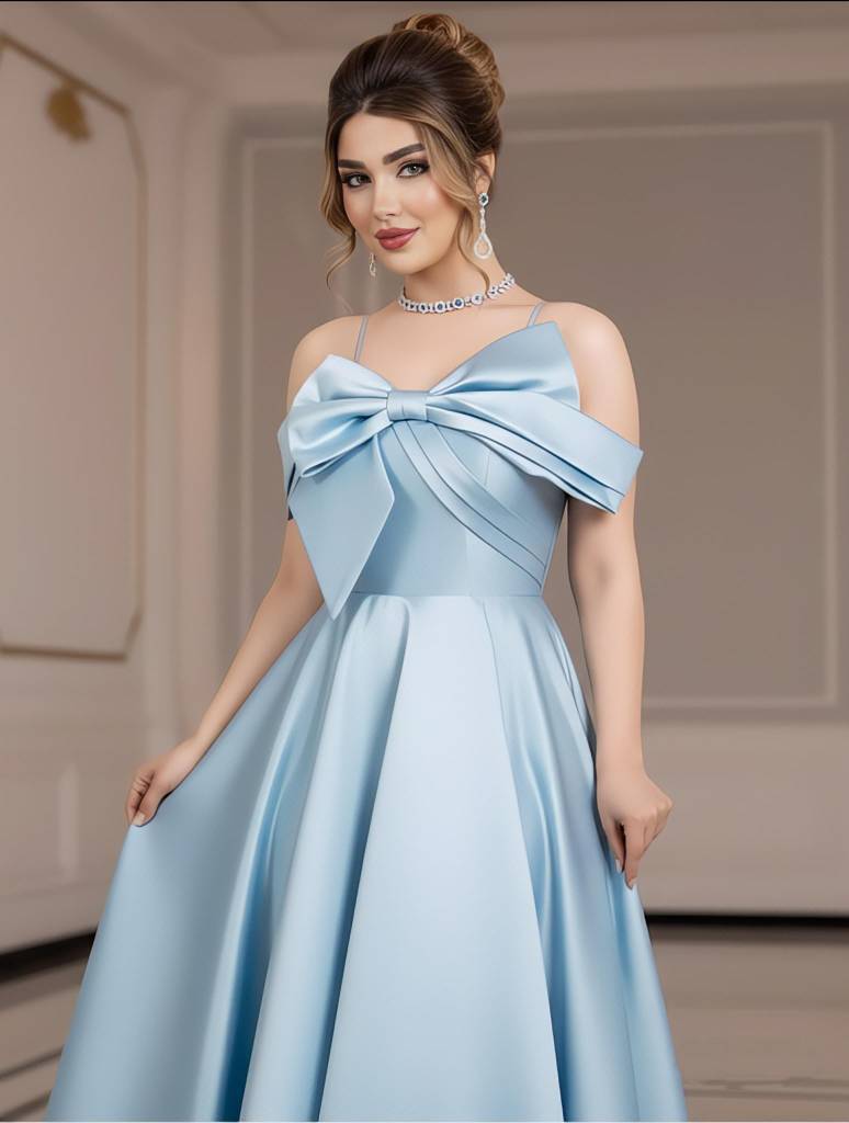 لباس مجلسی زنانه ، لباس مجلسی عروسکی ، لباس مجلسی پرنسسی زنانه ساتن درجه یک