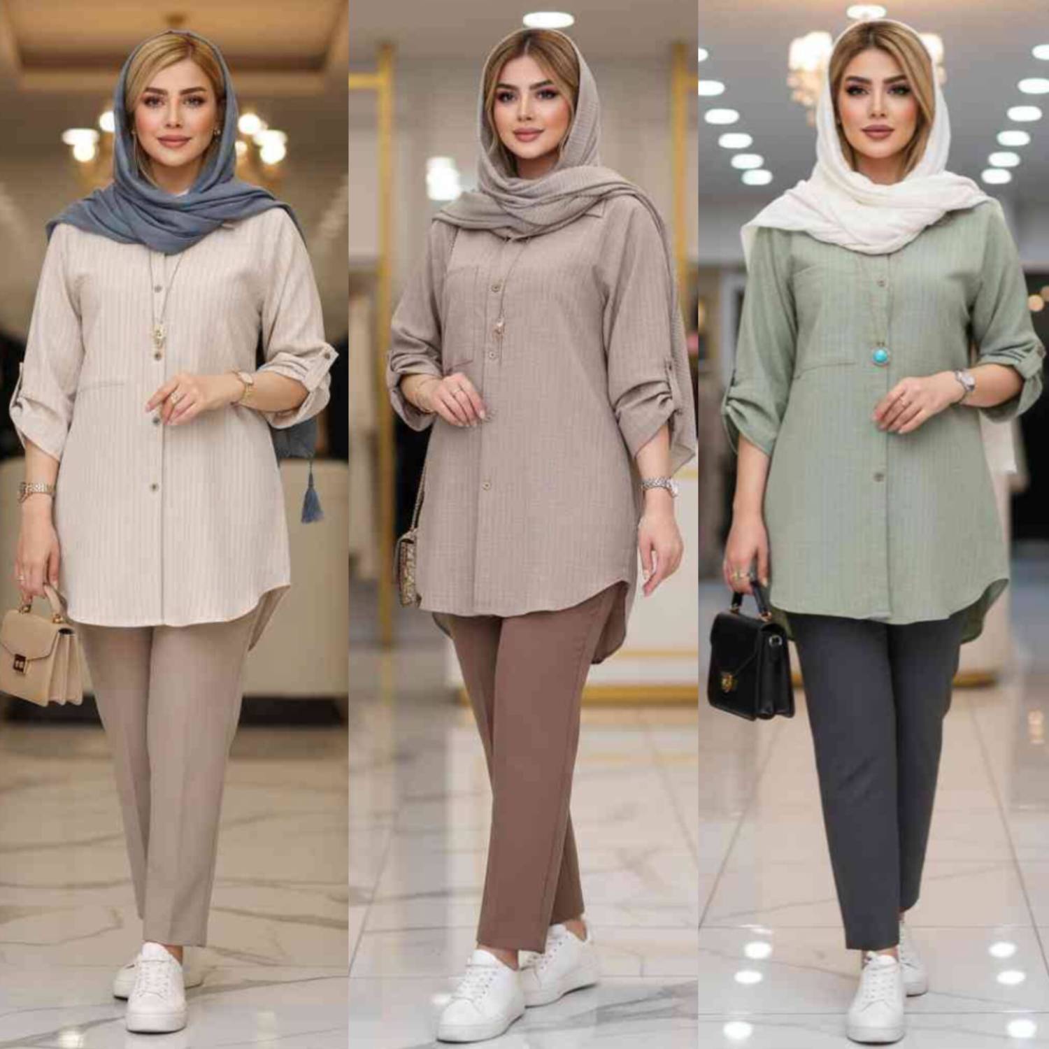 لباس زنانه ، شومیز مانتویی زنانه ، تونیک زنانه