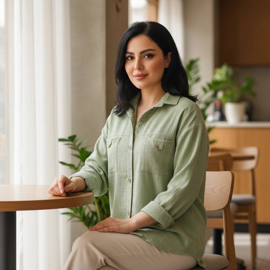 لباس زنانه ، شومیز مانتویی هما ، تونیک زنانه