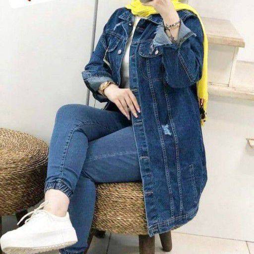 کت لی زنانه ، مانتو لی زنانه ، کت بلند زنانه ، کت بلند جین