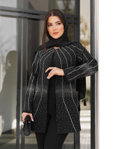 کت مجلسی زنانه ، مانتو مجلسی زنانه ، کت مجلسی نگین دار کیفیت عالی