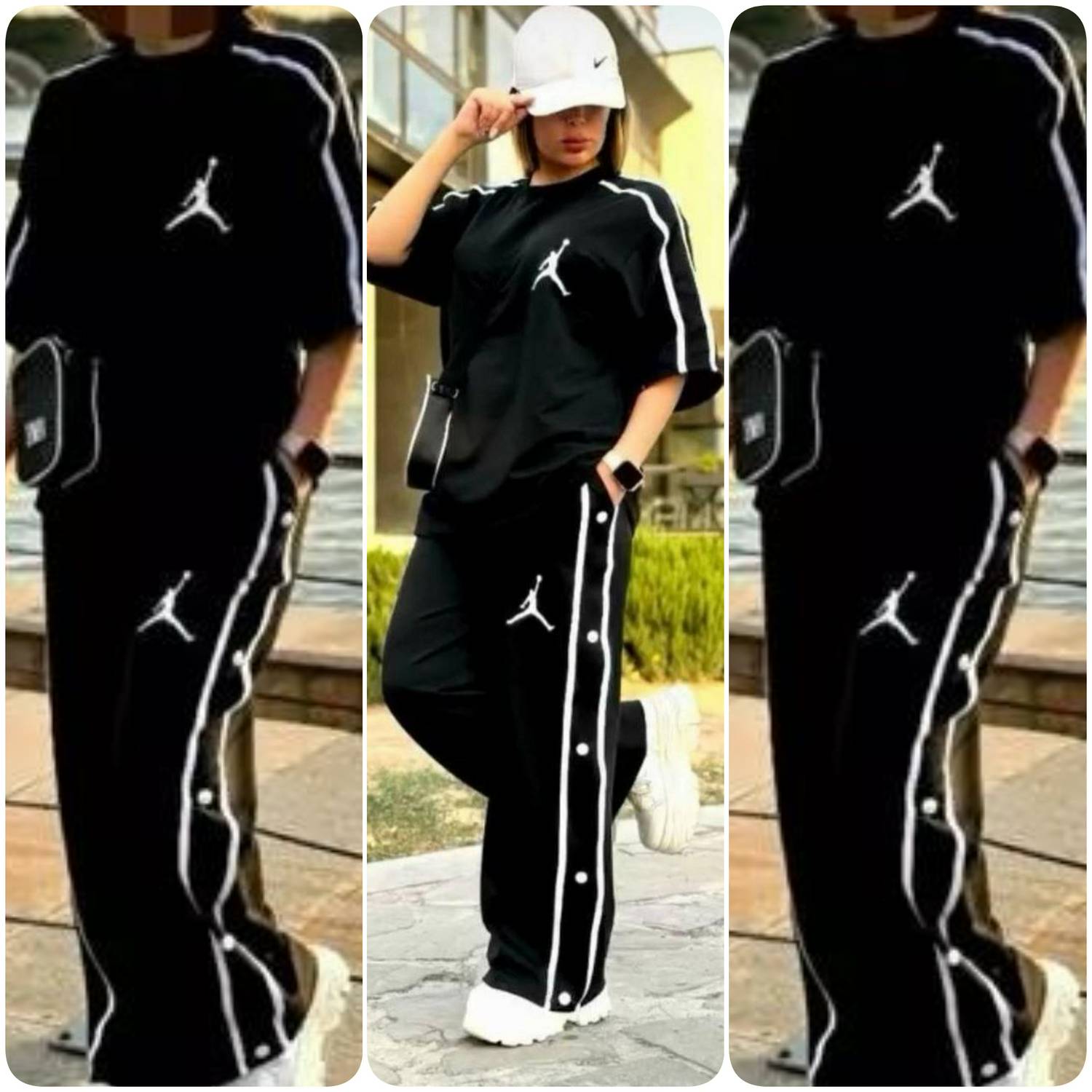 لباس زنانه ، ست تیشرت و شلوار جردن ، ست تیشرت شلوار تابستانی زنانه