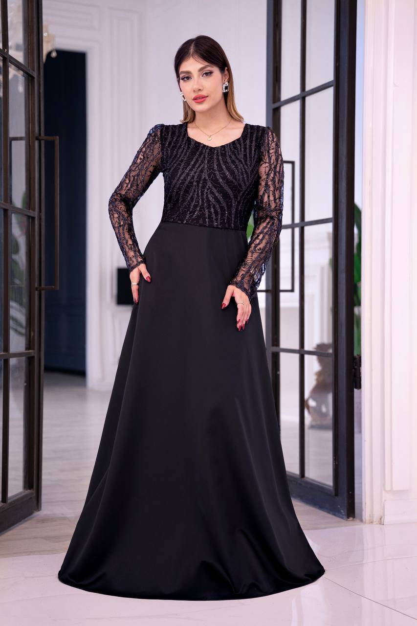 لباس مجلسی زنانه ، لباس مجلسی ساتن درجه یک