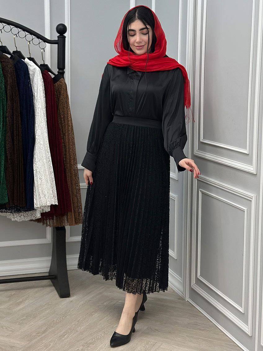 دامن مجلسی زنانه ، دامن گیپور زنانه ، دامن پلیسه زنانه