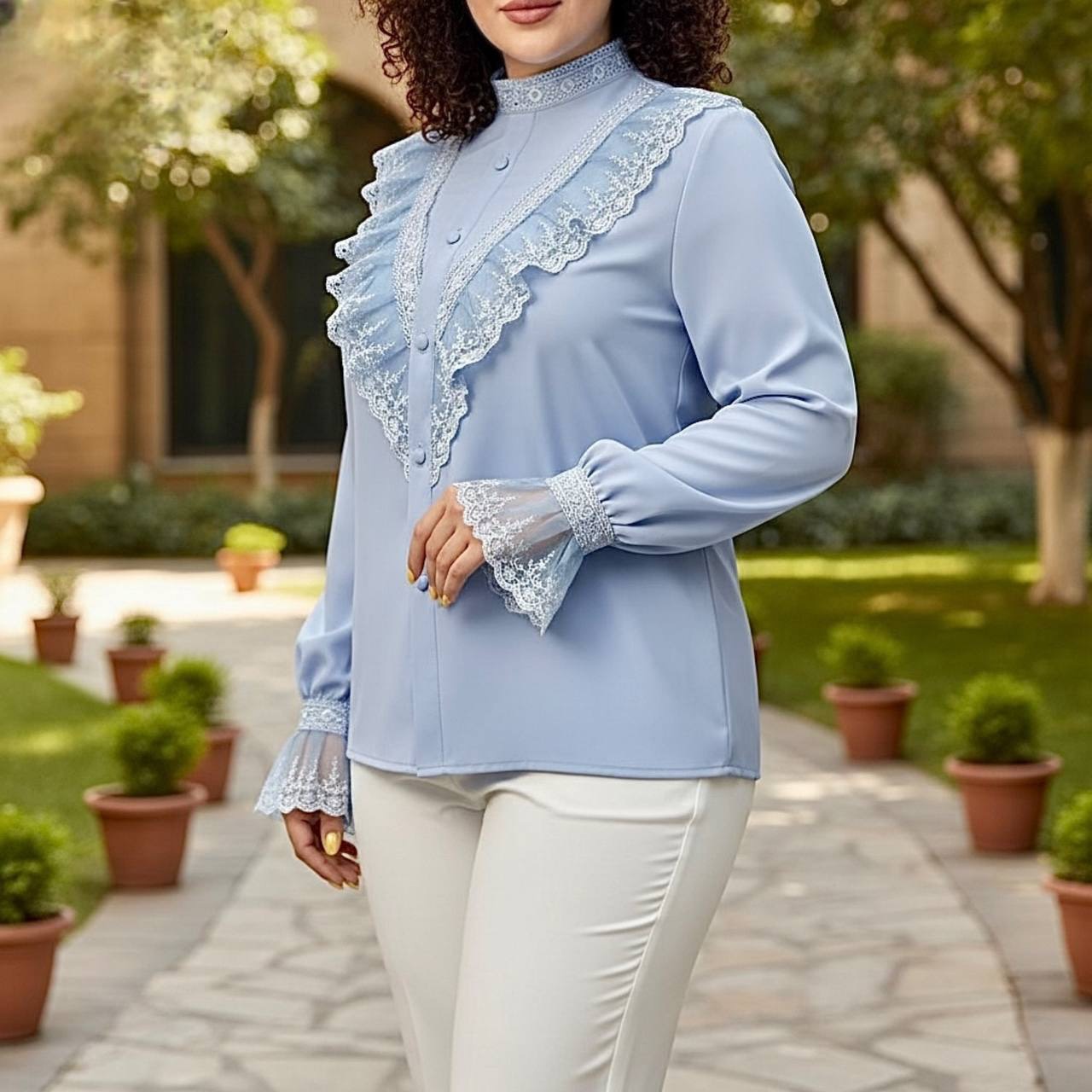 شومیز مجلسی زنانه جنس الیزه درجه یک